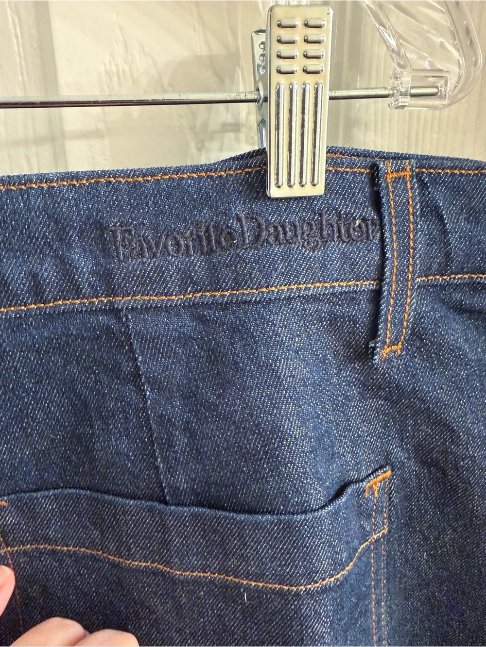 NWT Favorite Daughter Mischa High-Rise Wide-Leg “Pepper Wash”, Denim Jeans - Picture 6 of 9